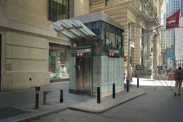 Broad Street and Exchange Place Subway Elevators